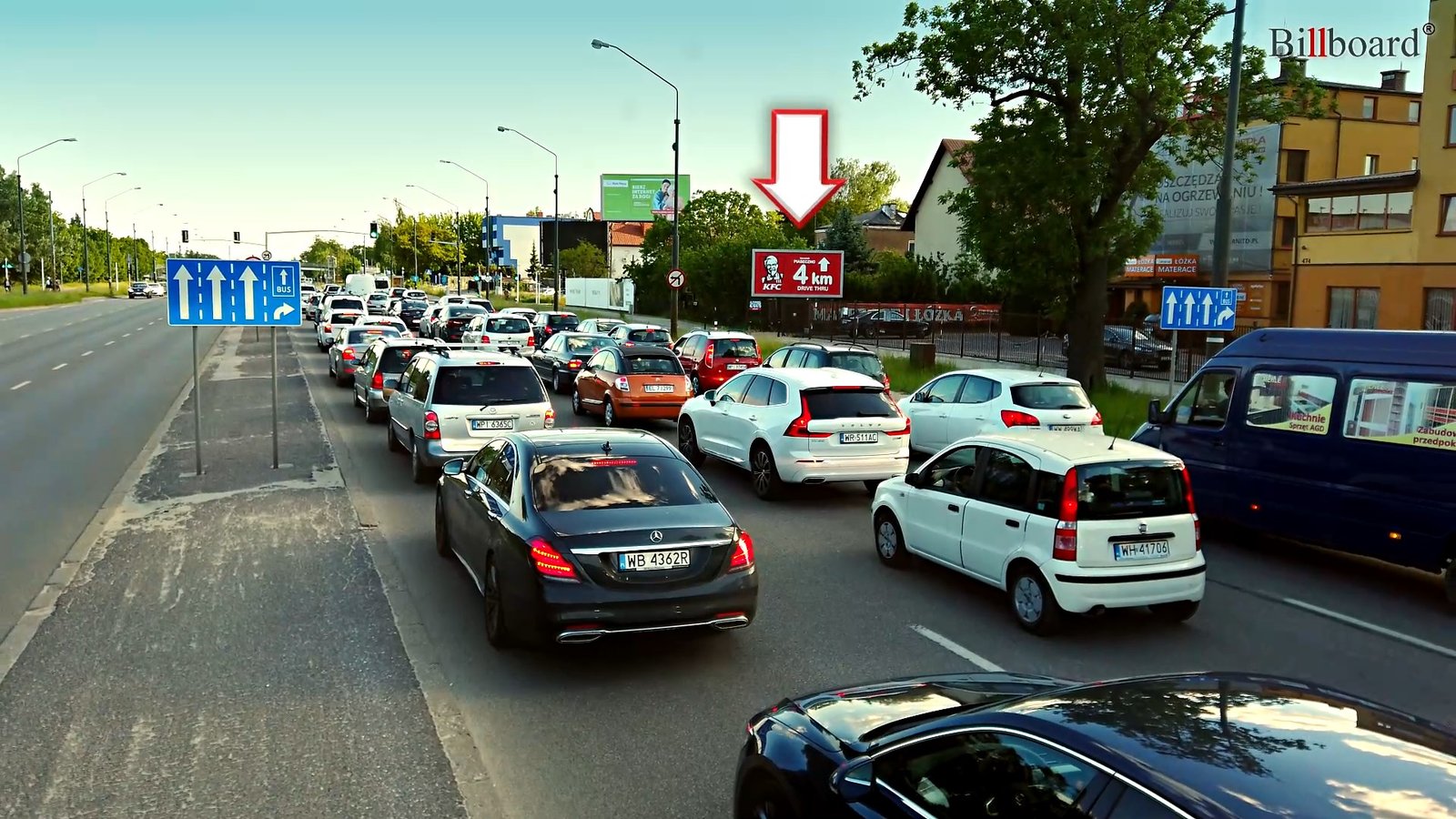 Realizacja nośnika reklamowego: Warszawa, ul. Pulawska 478 Kobzy