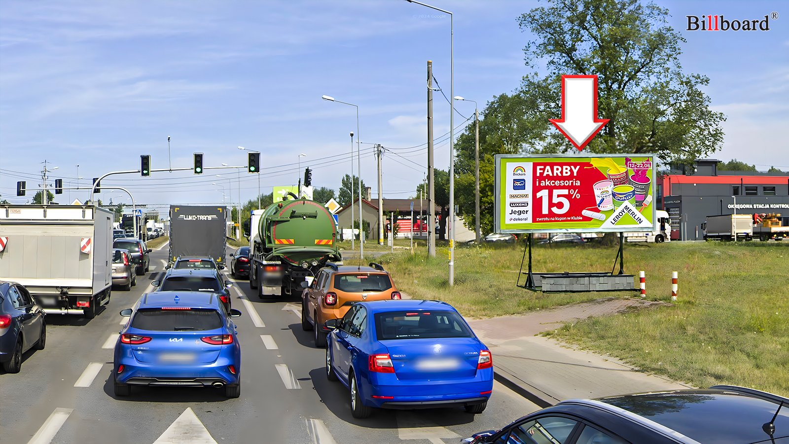 Realizacja nośnika reklamowego: i38 PRUSZKOW DW718