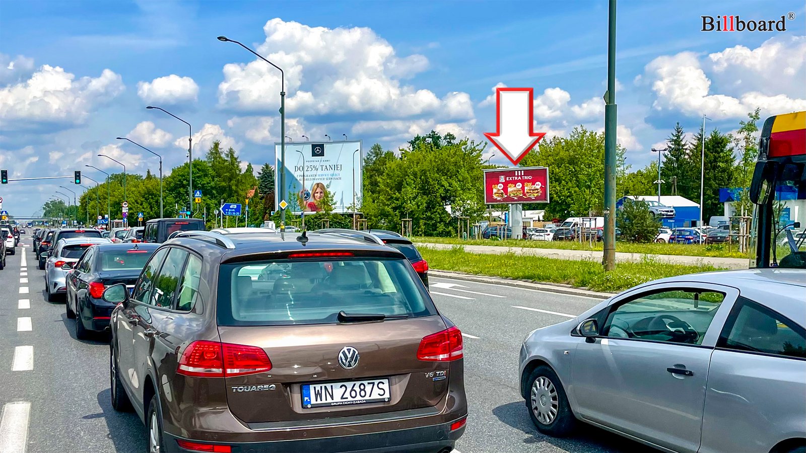 Realizacja nośnika reklamowego: Warszawa, ul. Pulawska 609