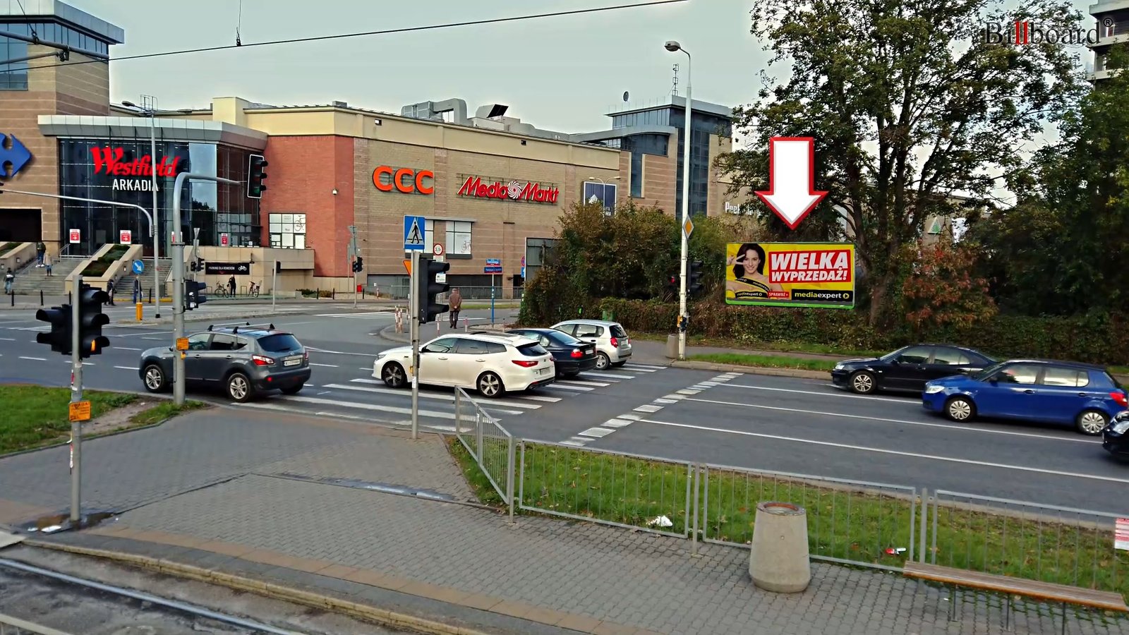 Realizacja nośnika reklamowego: Warszawa, ul. Jana Pawla II Slominskiego