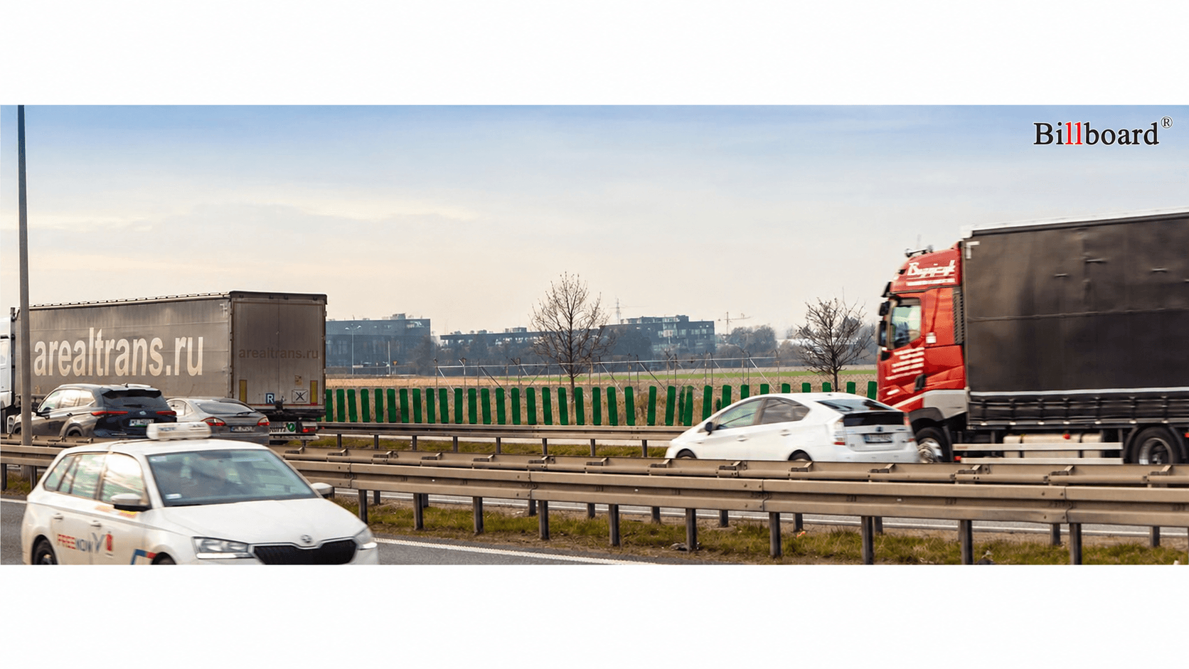 Nośnik reklamowy przed montażem plakatu